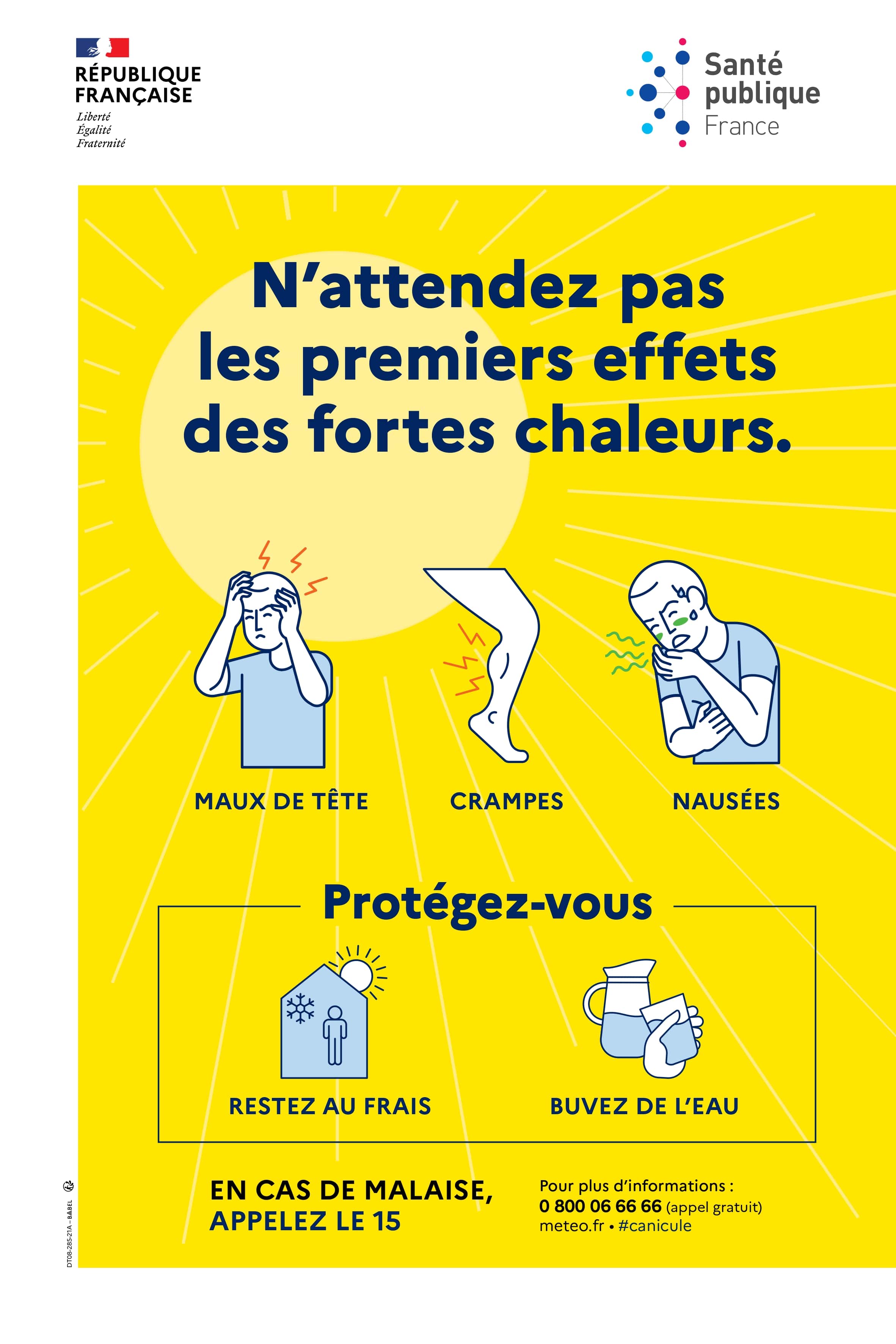 affiche canicule 2021