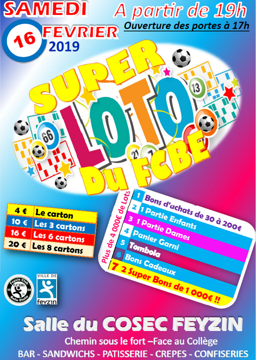 AFFICHE LOTO FCBE